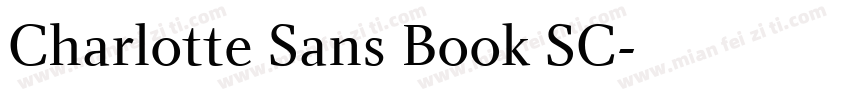 Charlotte Sans Book SC字体转换